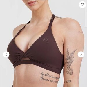 Oner Active plum brown UNIFIED TWIST SPORTS BRA large